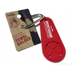 Towel holder with carabiner