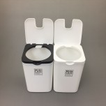 Toilet brush case white