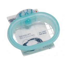 Soap tray with hook blue