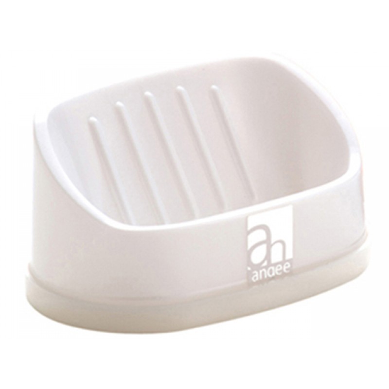 Vertical placement soap stand white