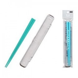 Chopsticks with case blue