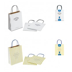 Paper bag S 3 sheets logo 230 x 180 x 80mm