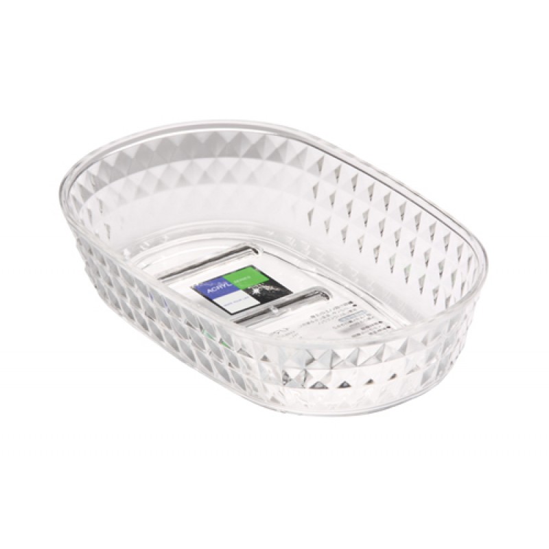 Acrylic soap dish clear