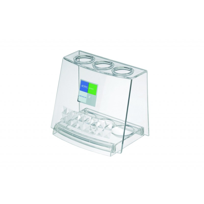 Acrylic toothbrush stand clear