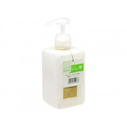 Pump Bottle Square Shape White 600ml