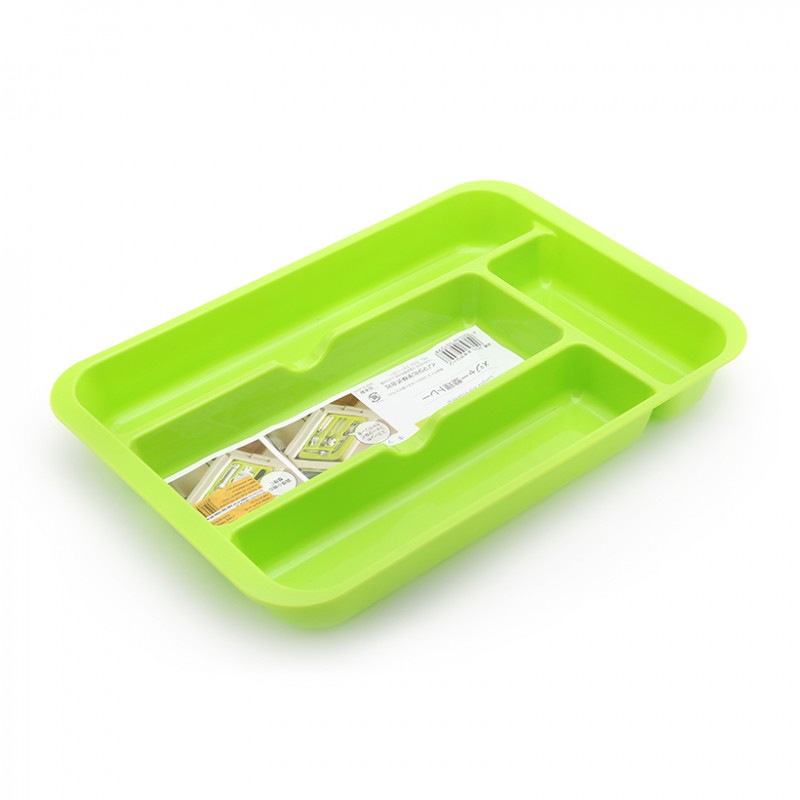 Cutlery Organizer Tray -Neon Green