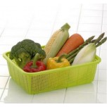 Fruits and Vegetable Basket -White 29.5x22.5x8.5Hcm