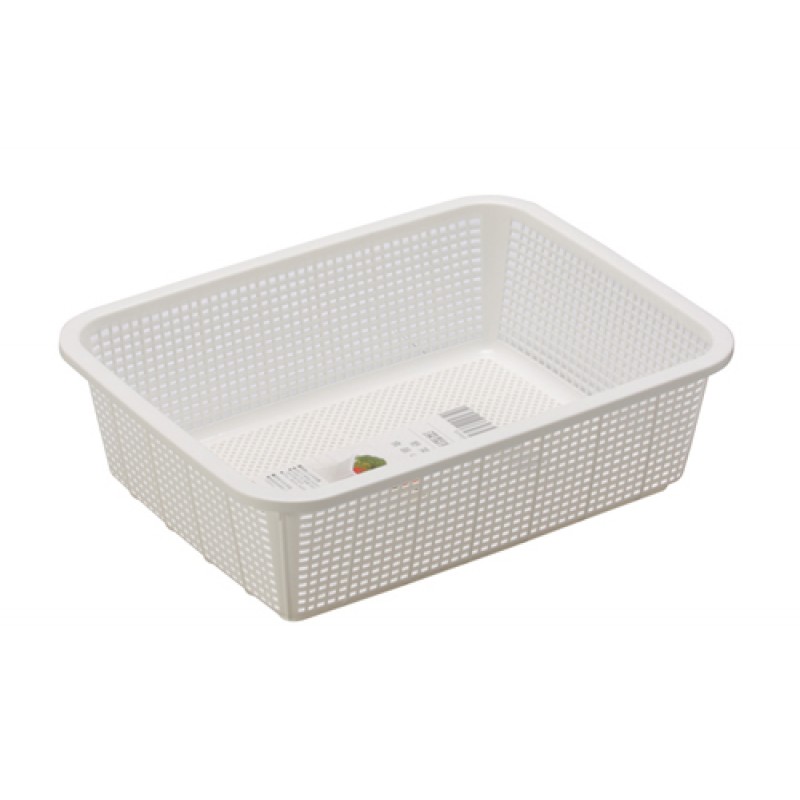 Fruits and Vegetable Basket -White 29.5x22.5x8.5Hcm