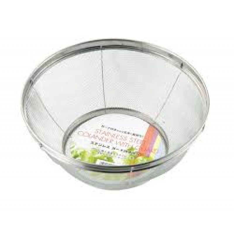 Stainless steel guarded colander 