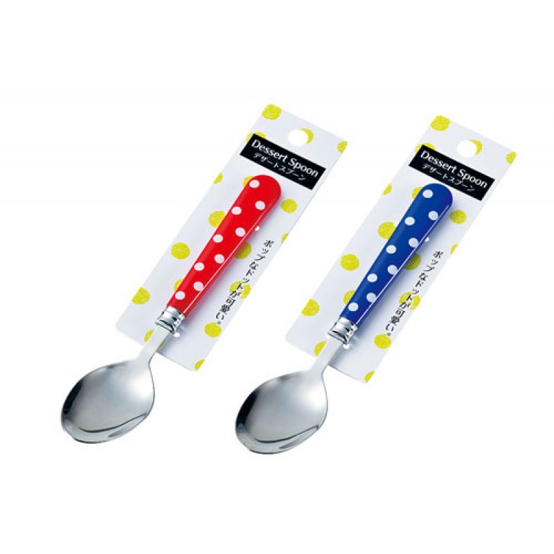 Plastic pattern dessert spoon