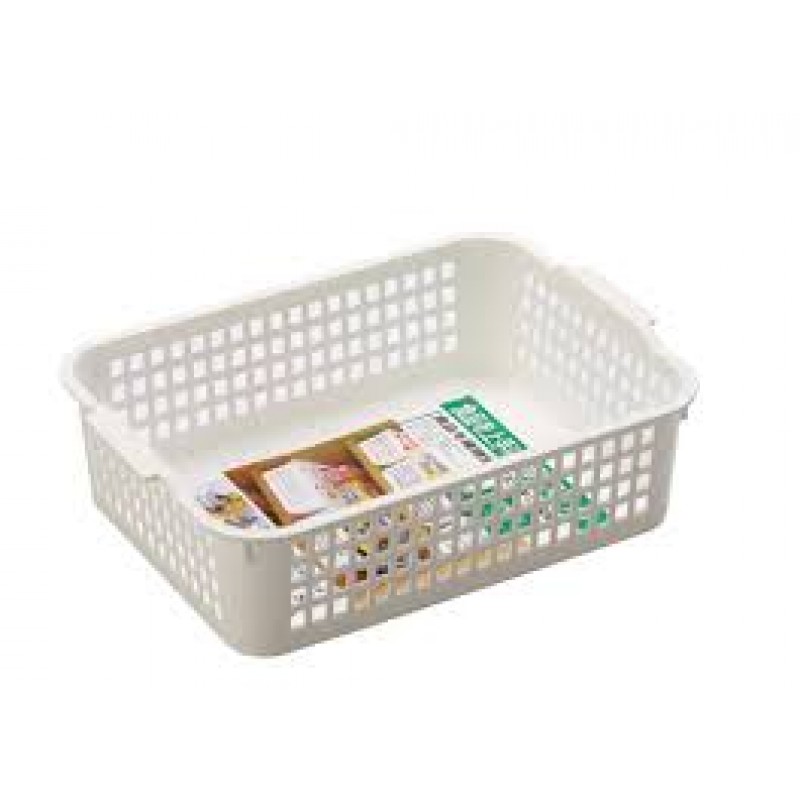 Basket Case shallow wide white