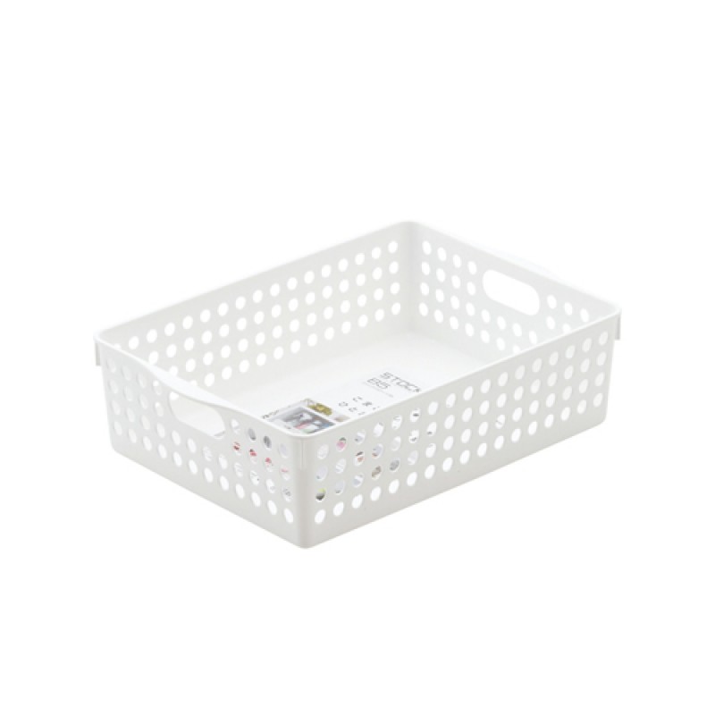 B5 basket shallow white