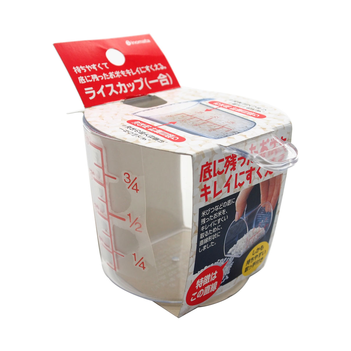 Rice Measuring Cup 70x78xH67mm 180ml 2wo Livingware from Japan